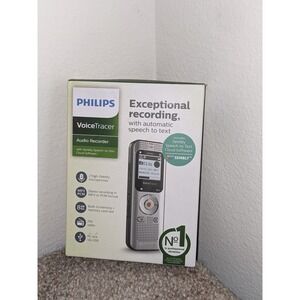Philips Voice Tracer‎ Audio Recorder DVT2015 Speech-to-Text 8GB USB NIB